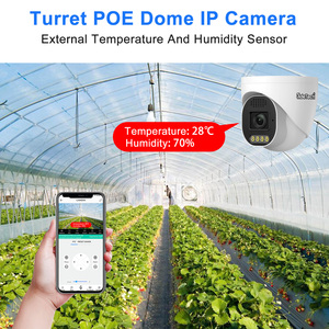 JideTech 8MP 5X ZoomFull rilevamento di temperatura e umidità POE Dome IP Camera costruito nel sensore di rilevamento del fumo IP66 - Product Image 3