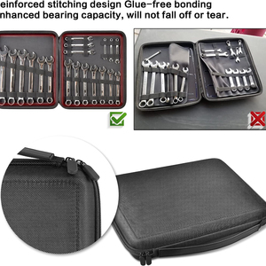 Cırcır anahtarı seti metrik ve SAE 19 için özelleştirilmiş Eva sert kabuk anahtarı aleti saklama kutusu kombinasyon cırcır anahtarı çantası - Product Image 3