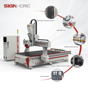 4 Axis 1325 ATC <span class=keywords><strong>CNC</strong></span> <span class=keywords><strong>Router</strong></span> A8-1325-L8 4 * 8ft Carpintaria <span class=keywords><strong>Cnc</strong></span> Máquinas Com Cabeça De Balanço Para Indústria De Móveis De Madeira
