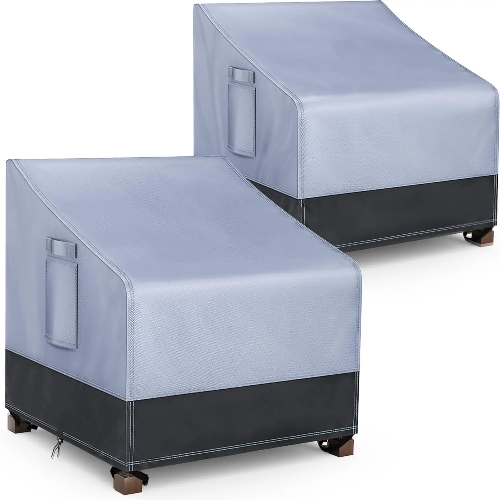 Capas para móveis de exterior Capas para móveis de pátio à prova d'água para cadeiras Capas para cadeiras de pátio resistentes 600D à prova d'água