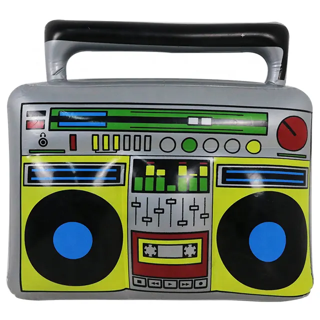 80s 90s parti süslemeleri için şişme radyo Boombox şişme oyuncaklar Retro farklı süsleme
