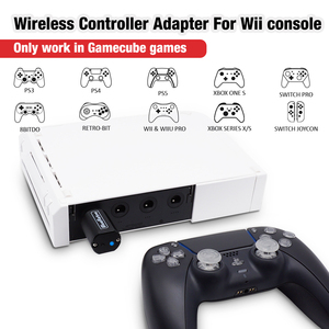 Blue Retro Motor Eor Nintendo Gamecube Konsole Wireless Controller Adapter - Product Image 2