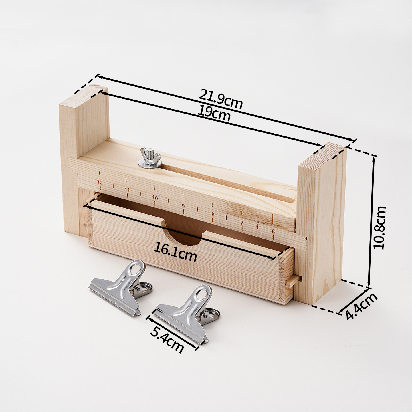 (Woven wooden frame with drawers, includes 2 clips)