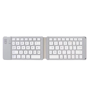 Factory OEM <strong>Mini</strong> Portable Folding <strong>Bluetooth</strong> <strong>Keyboard</strong> 2-folding Rechargeable BT <strong>Keyboard</strong> for Laptop Tablets Phone