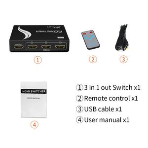 4K 30HZ <strong>HDMI</strong> <strong>Switch</strong> 3 in <strong>1</strong> Out, MT-VIKI 3x1 <strong>HDMI</strong> Switcher with IR Remote Control - Product Image 5