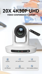 IP-камера 4K PTZ с 20-кратным оптическим зумом USB для HDM1 POE & AI, дистанционное управление с автоматическим отслеживанием для потоковой передачи видео конференций - Product Image 5
