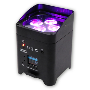 2022 Qixin sıcak satış 4X18w RGBWA Uv akülü Prolights Smartbat kablosuz LED Uplight toptan - Product Image 5