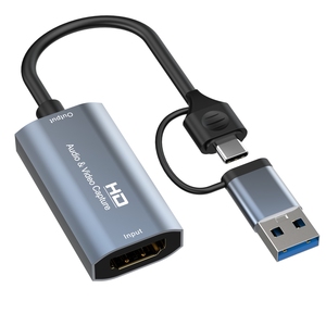 4K HDMI USB/usb-c HDMI视频采集卡1080p分辨率实时流记录会议盒电脑游戏MP4录制格式 - Product Image 4