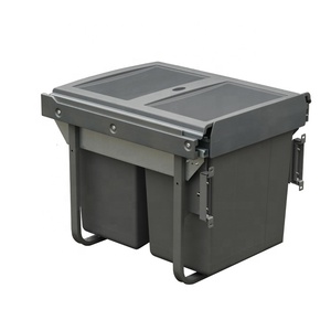 TEKEY-papelera de plástico extraíble, contenedor de basura de gran capacidad para armario de cocina de 450mm - Product Image 5