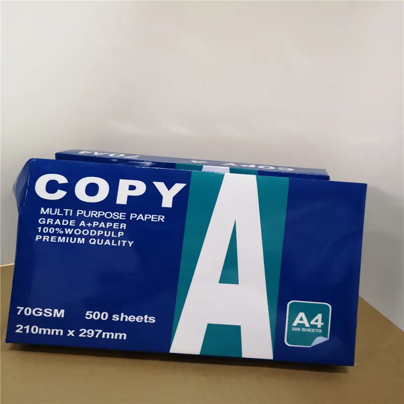 80G mejor calidad importación papel de copia de papel de a4 una resma 500 hojas