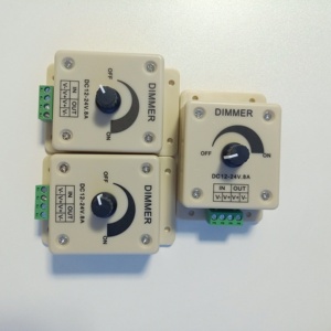 LED Dimmer One Channel PWM 12V 24V 8A interruttore manuale LED dimmer manuale controller led con CE RoHS - Product Image 5