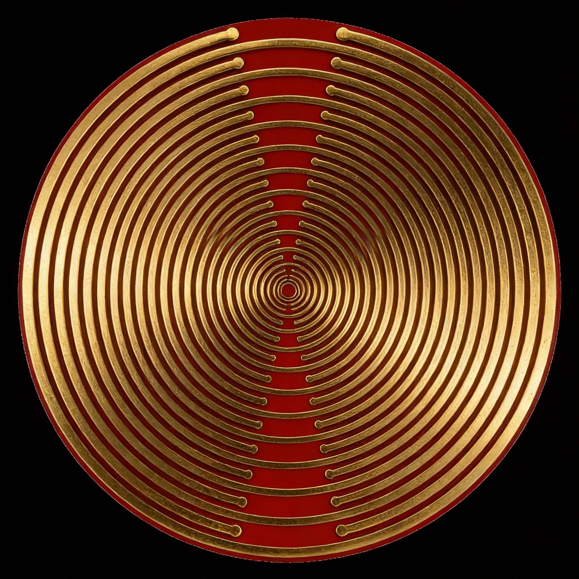 Disque polarisé rouge 100 mm