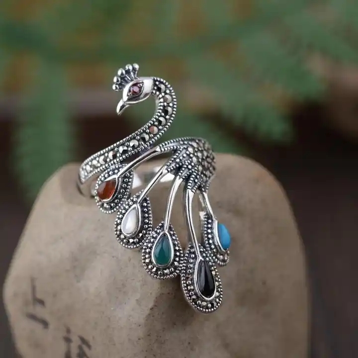 bague paon 6