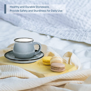 Upclay 2.8 ons Demitasse kupası Espresso kahve fincanları ve altlık türk kahve fincan seti 6 - Product Image 4