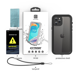 IPhone12 Pro max su geçirmez kılıf için mevcut küçük kabuk şeffaf her şey dahil kabuk - Product Image 5