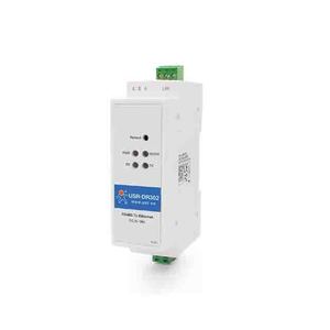 DIN-Rail Modbus RS485 <strong>SERIAL</strong> port TO Ethernet Converter USR-DR302 bidirectional transparent transmission between RS485 and RJ45 - Product Image 1