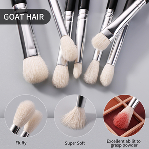 BEILI合成ヤギヘアアイプレイスメイクアップブラシカスタムプライベートラベルアイクリースフルアイディテールアイシャドウブラシキットOem - Product Image 6