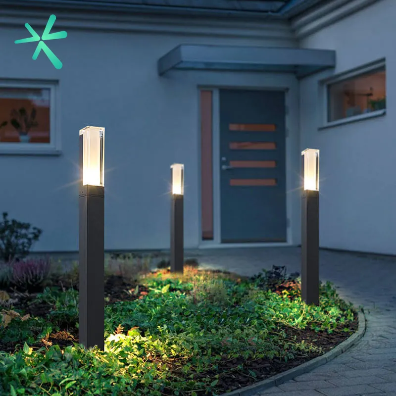 Wasserdichte IP65 10W LED-Lampe für den Außenbereich New Style Aluminium Pillar Garden Path Square Landscape Lawn Lights