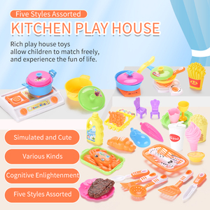 教育ふり遊び料理ゲームおもちゃセット絶妙なシミュレーションキッチン食器ツール子供のための料理遊びおもちゃ - Product Image 4