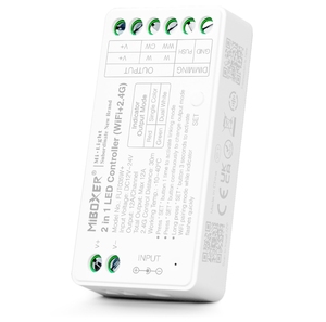 FUT035W + mibroxer 2 в 1 светодиодный контроллер Wi-Fi 2,4G контроллер приложения для смартфона для двойного белого света