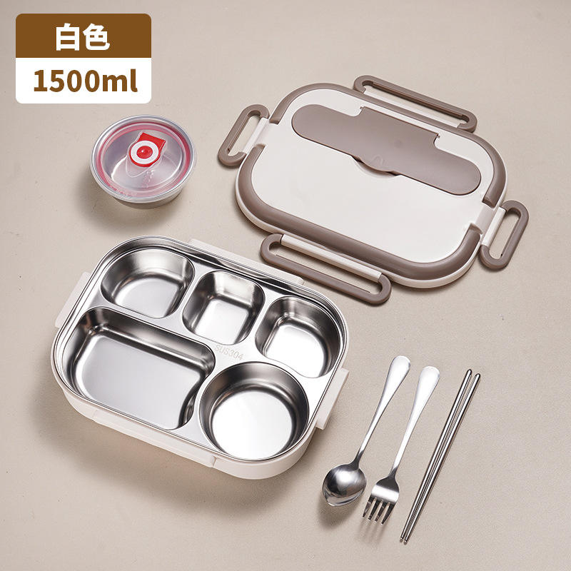Small 5 compartments + soup bowl + cutlery