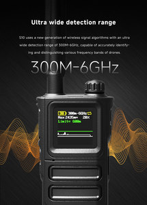 Handheld Drone Alarmer Skydroid S10 Drone Alarmer 300M-6GHz Ultra-wide <strong>Detection</strong> <strong>Range</strong> up to 1 km <strong>Detection</strong> Distance