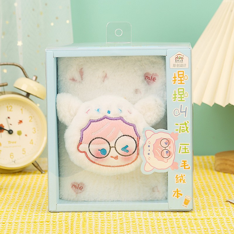 Lindo juego de caja de regalo blanca estilo mascota