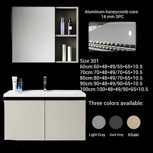 מודרני כיור יחיד vity vity vity אלומיניום קיר רכוב ארון קרמיקה עמיד למים המראה לאמבט לחקלאים - Product Image 6