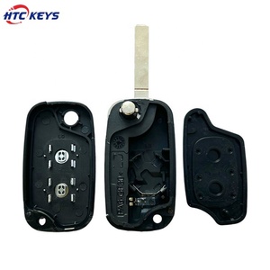 R-enaultカーキーケース用オートキー折りたたみ式フリップキーシェル2ボタン - Product Image 2