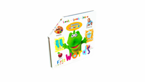 หนังสือพับที่ผลิตในประเทศจีนเพื่อช่วยให้เด็กๆ รู้จักวัตถุ การพิมพ์ออฟเซตบนกระดาษพิมพ์ลูกฟูกกระดาษดับล็กซ์ชนิดกระดาษ
