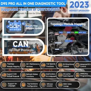 2025 XTOOL D9S Pro D9spro Wifi-Diagnose tool Unterstützung ECU-Codierung Topologie-Kartierung Xtool Key Programmer 42 Service-Funktion