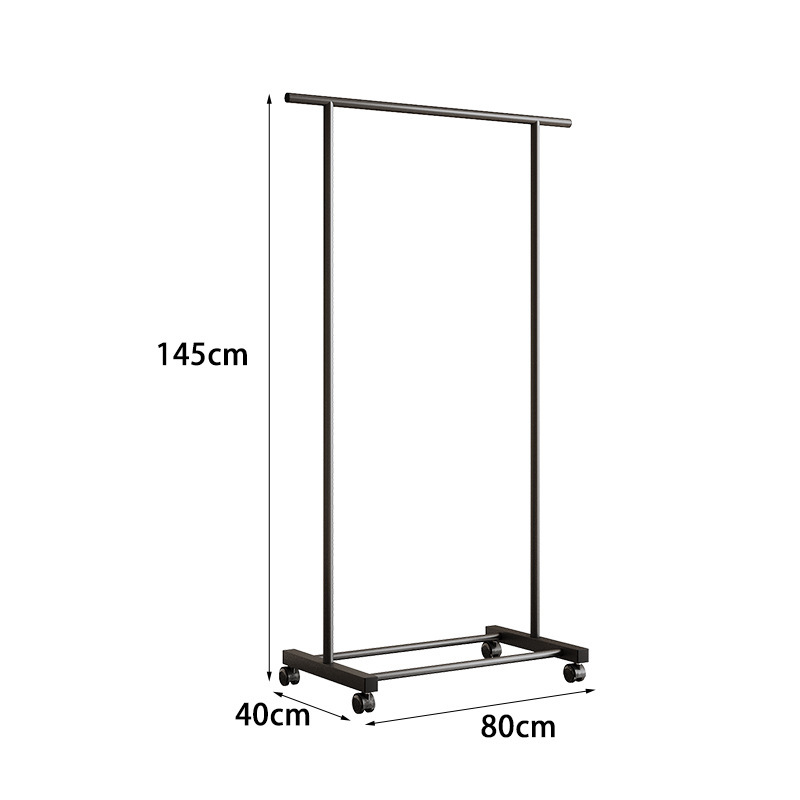 8040145-black-simple single shelf
