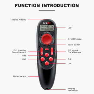 HOTRC DS-600 6CH 2,4 ГГц радиосистема передатчик DS600 пульт дистанционного управления с F-06A PWM-приемником для радиоуправляемой лодки корабль DIY модель - Product Image 3