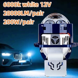 Billed Lamp 200W <strong>LED</strong> Headlight with Bi-Projector Lens Laser for Models Like Corolla Camry Mazda 12V Dual Cool Fan - Product Image 3