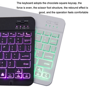 78 teclas Teclado inalámbrico retroiluminado colorido RGB de 10 pulgadas para teléfono móvil/tableta - Product Image 4