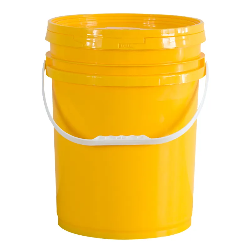 Factory Hot Sale 500ml - 1L - 50L Round Food Grade PP Plastic Paint Bucket with Sealing Lid Handle