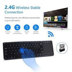 Miniteclado Multimedia Inalámbrico de 2,4 GHz, 3 LED de Color, con panel táctil incorporado de gran tamaño, ratón para PC, Google, Smart TV - Product Image 4