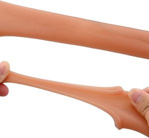 סימולציה בגודל גדול מעובה הסיפון כפול סיליקון סיליקון נוזלי דילדו שרוול הפין לגברים - Product Image 6