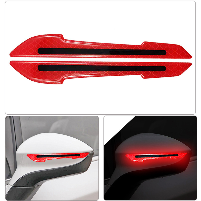 Espejo retrovisor, paquete de 2/rojo