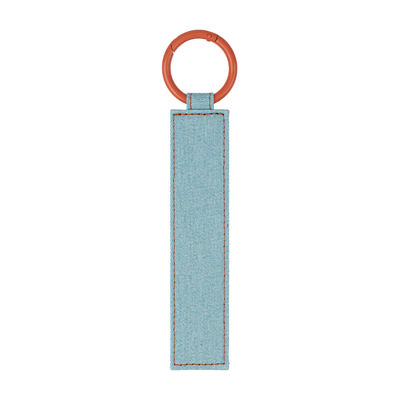 Denim bleu clair + anneau orange