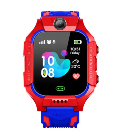 Jam Tangan Pintar Anak Z6, Jam Tangan Pintar Anak, Anti Air, GPS, Kamera, SOS, Silikon, untuk IOS, Android