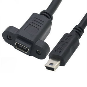 Mini USB สายชาร์จ90องศา USB 2.0 Mini B 4P USB MINI CABLE - Product Image 1