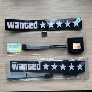 批发定制标志显示发光二极管车窗贴纸5星想要发光二极管车窗贴纸外部 - Product Image 1