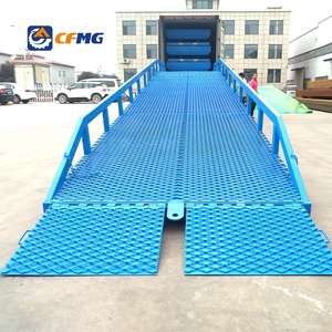 CFMG 6t 8T 10t 12t 15t Almacén personalizado Rampa de carga Carretilla elevadora Contenedor móvil Rampa Nivelador de muelle móvil - Product Image 2