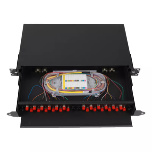 12 24 núcleos Interior Exterior ODF gabinete 24 puertos FC SC ST LC Patch Panel caja de terminales de fibra óptica caja de distribución para FTTH - Product Image 4
