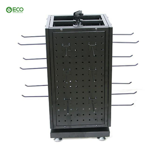 Bán lẻ kim loại Pegboard vòng chìa khóa quay hiển thị kim loại Pegboard hiển thị truy cập hàng đầu spinner giá - Product Image 2