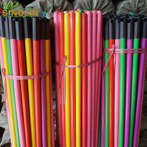 Ağır plastik PVC kaplı makine paslanmaz çelik Palm <span class=keywords><strong>Ekel</strong></span> katı cadı süpürge ahşap sopa ahşap paspas kutup için kolu