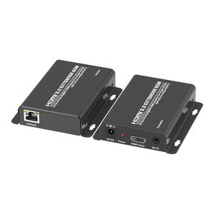 Extensor HDMI a 60m 196 pies sobre un solo UTP CAT5e/6 LAN RJ45 compatible con 4K 60Hz con transmisor y receptor HDMI Loopout - Product Image 2