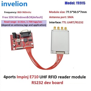 Impinj E710 Chip UHF RFID Reader Module TTL Uart 4 porte modulo RFID a porta singola a lungo raggio 1-35M per soluzione di temporizzazione sportiva - Product Image 4