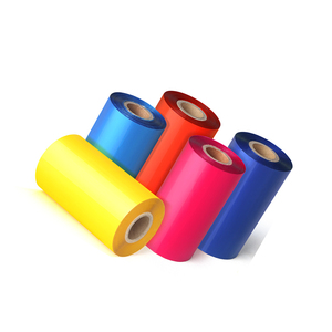 TTR Color de impresión de código de barras de transferencia térmica cintas 110mm 300m cera resina - Product Image 1